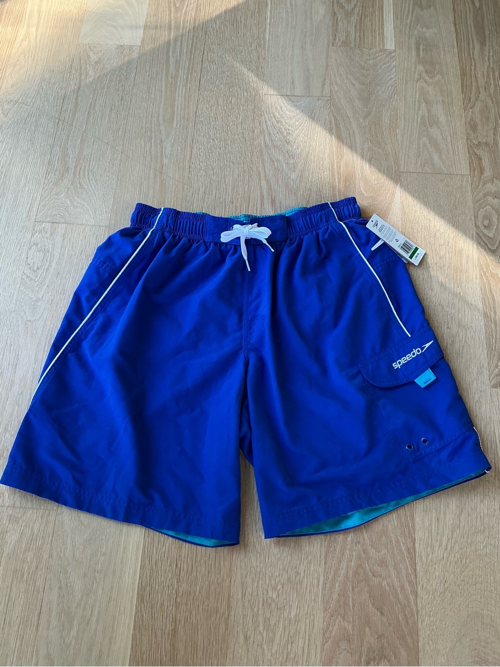 Speedo Marina Sport Vaporplus 9” Royal Blue Swim Trunks Men’s Size Large NWT!